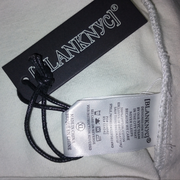 NWT Blanknyc Lost In Paradise Denim Graphic Art Oversized Jacket XL Beach - Picture 8 of 9